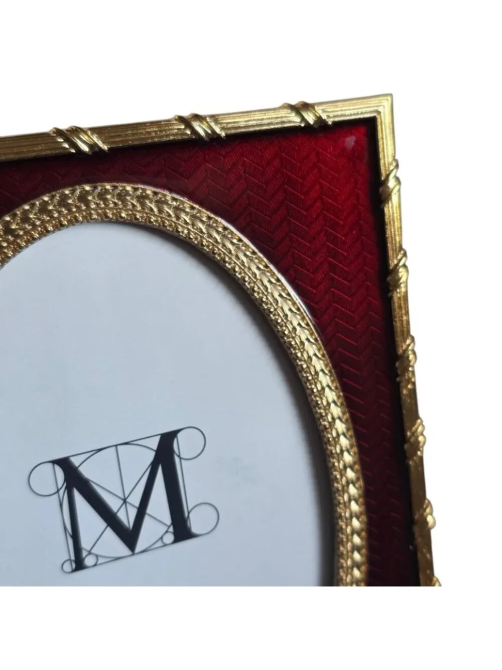 MET Metropolitan Museum Decorative Art Picture Enamel Frame 7.25